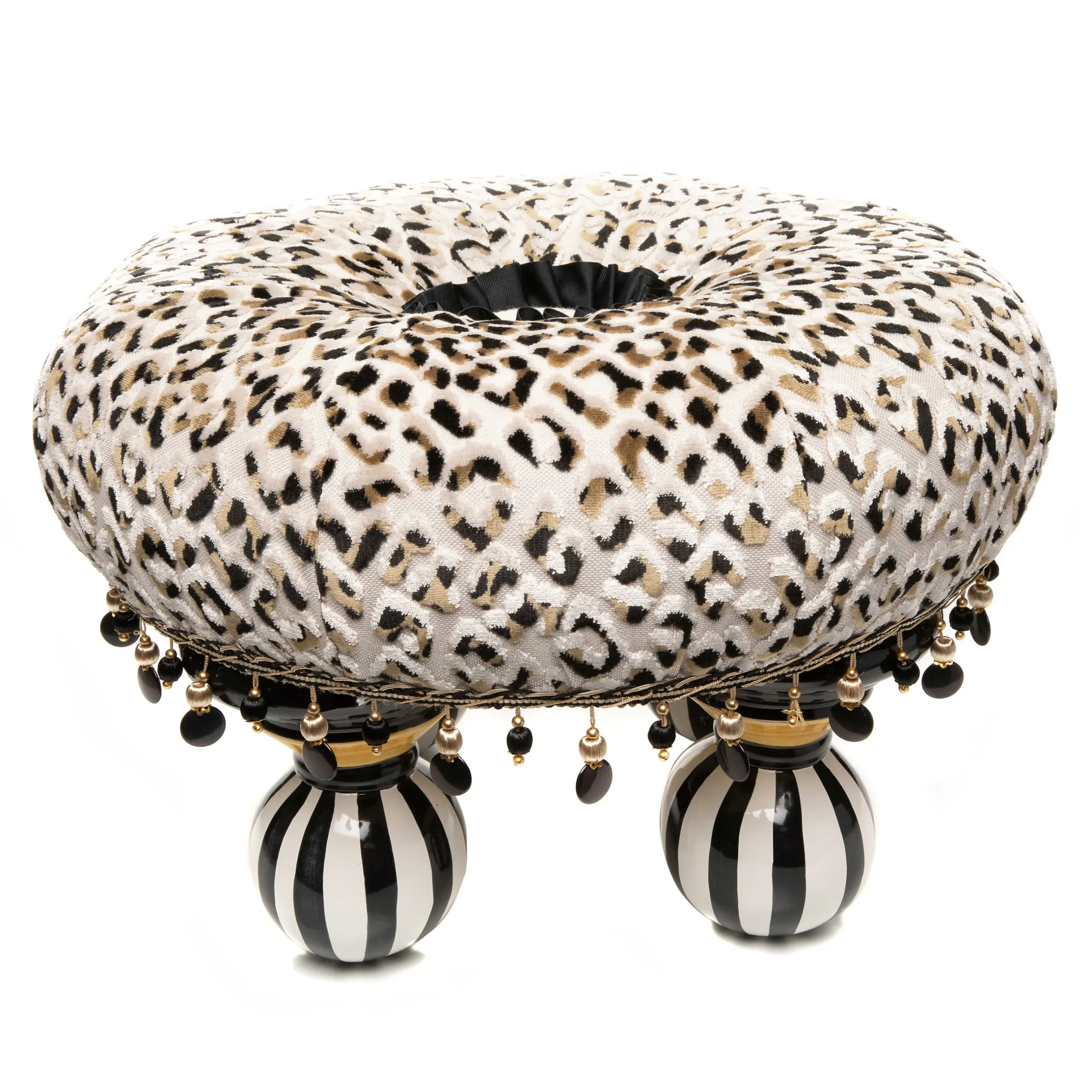Living Room|MacKenzie-Childs Ocelot Tuffet