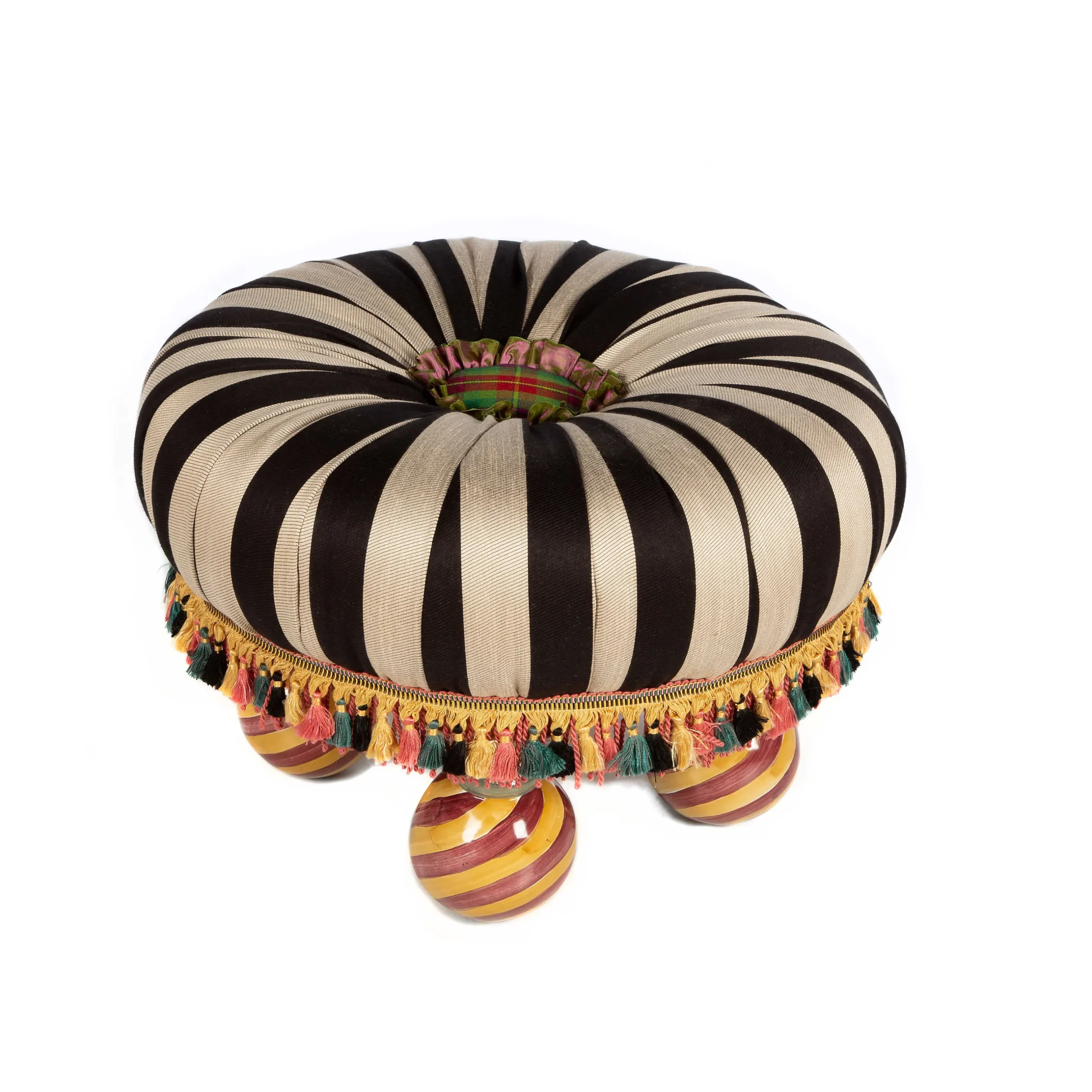 Living Room|MacKenzie-Childs On Wall Street Tuffet