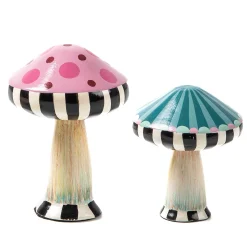 Spring|Outdoor|MacKenzie-Childs Outdoor Mushrooms, Set of 2