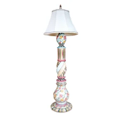Lighting|MacKenzie-Childs Painted Garden Ceramic Floor Lamp