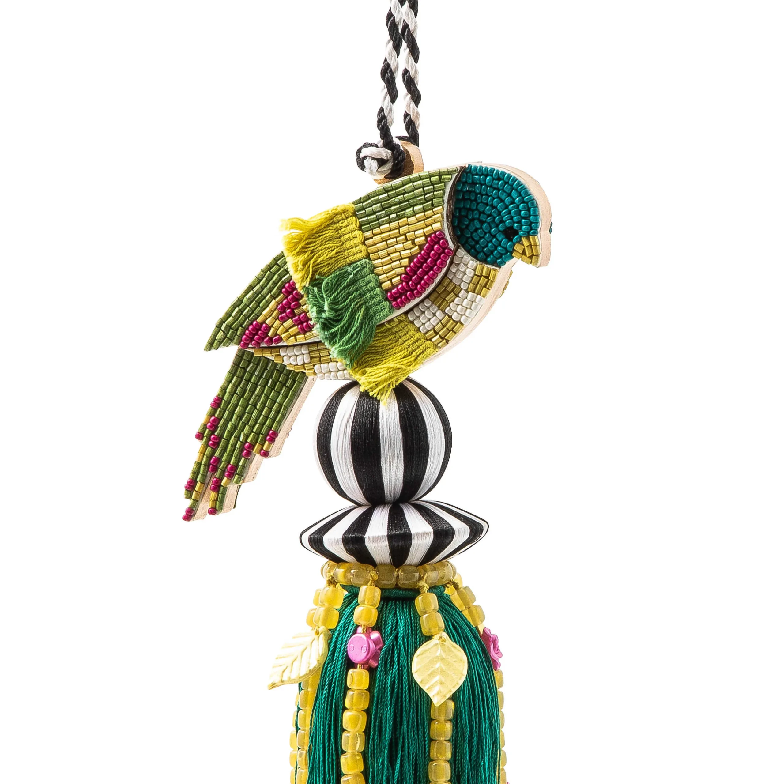 Spring|Finishing Touches|MacKenzie-Childs Parakeet Beaded Tassel