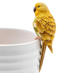 Spring|Greenery & Florals|MacKenzie-Childs Parakeet Pot Climber - Chartreuse