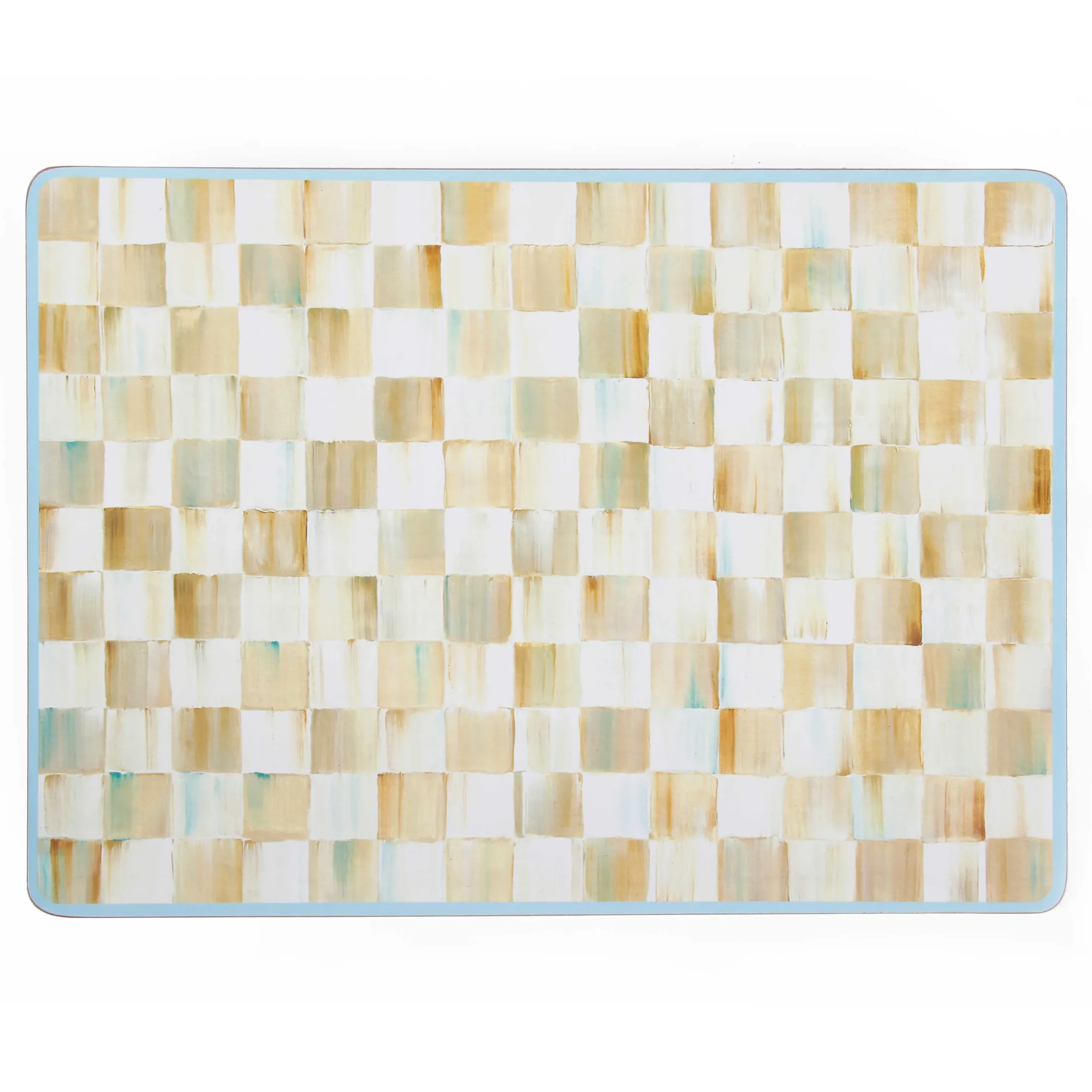 Table Accessories|Kitchen & Table Linens|MacKenzie-Childs Parchment Check Cork Back Placemats, Set of 4