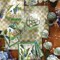 Table Accessories|Kitchen & Table Linens|MacKenzie-Childs Parchment Check Cork Back Placemats, Set of 4