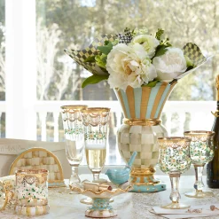Room Accents|MacKenzie-Childs Parchment Check Great Vase
