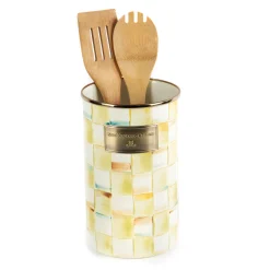 Kitchen Storage & Organization|MacKenzie-Childs Parchment Check Utensil Holder