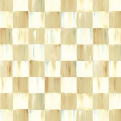 Finishing Touches|Room Accents|MacKenzie-Childs Parchment Check Wallpaper