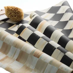 Finishing Touches|Room Accents|MacKenzie-Childs Parchment Check Wallpaper