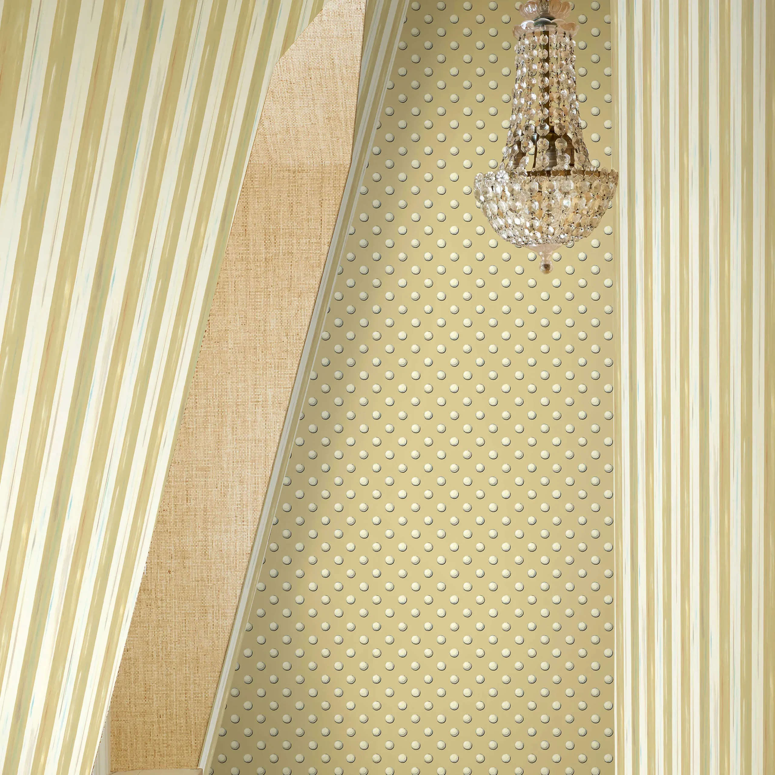 Finishing Touches|Room Accents|MacKenzie-Childs Parchment Stripe Wallpaper