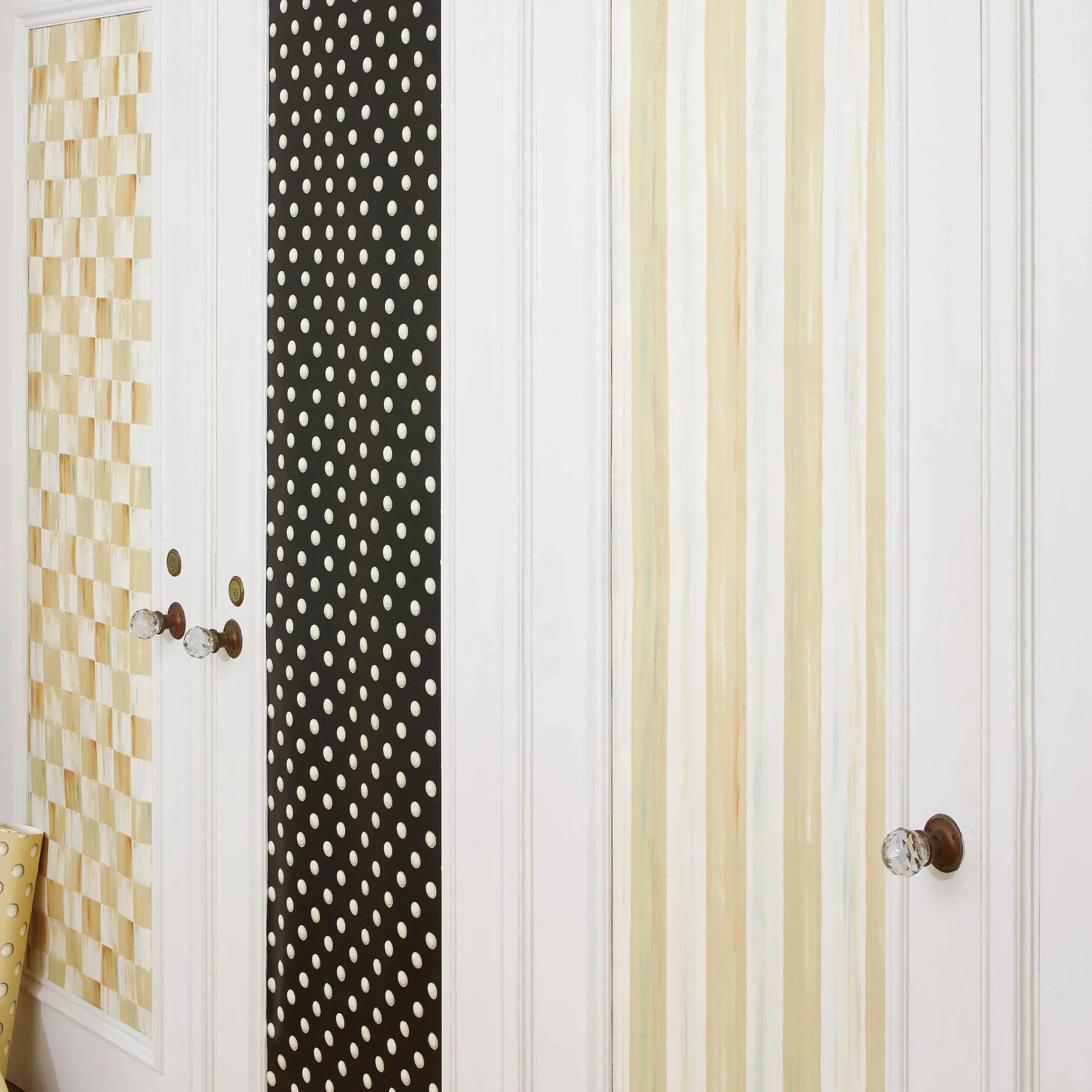 Finishing Touches|Room Accents|MacKenzie-Childs Parchment Stripe Wallpaper