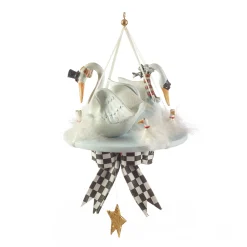 Holiday|MacKenzie-Childs Patience Brewster 12 Days 7 Swans a-Swimming Ornament