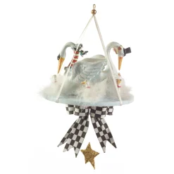 Holiday|MacKenzie-Childs Patience Brewster 12 Days 7 Swans a-Swimming Ornament