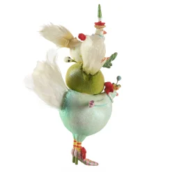 Holiday|MacKenzie-Childs Patience Brewster 12 Days 3 French Hens Ornament