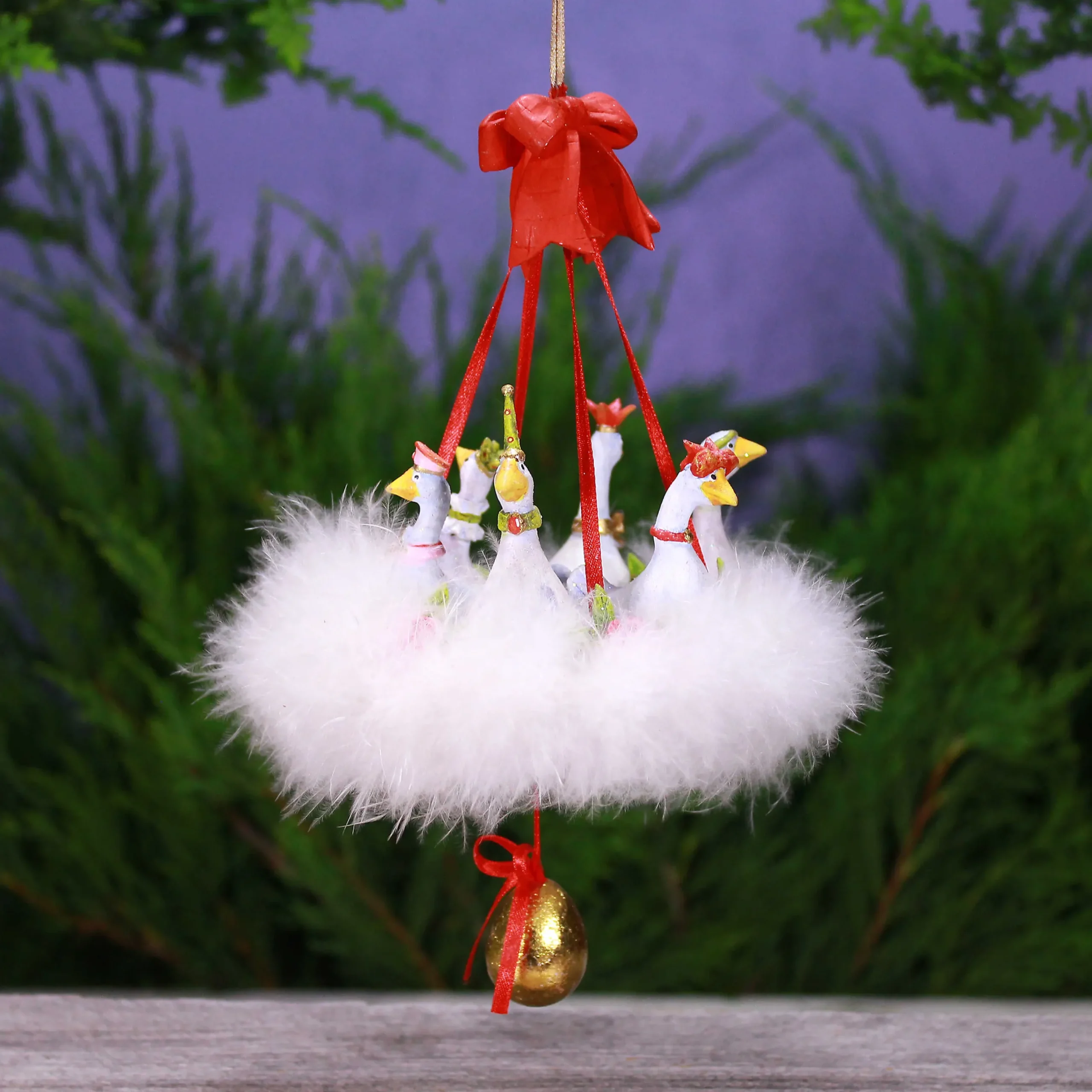 Holiday|MacKenzie-Childs Patience Brewster 12 Days 6 Geese a-Laying Ornament