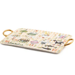Holiday|Serveware|MacKenzie-Childs Patience Brewster 12 Days Ceramic Platter
