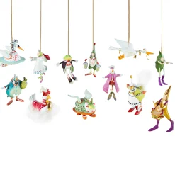 Holiday|MacKenzie-Childs Patience Brewster 12 Days Mini Ornaments Set