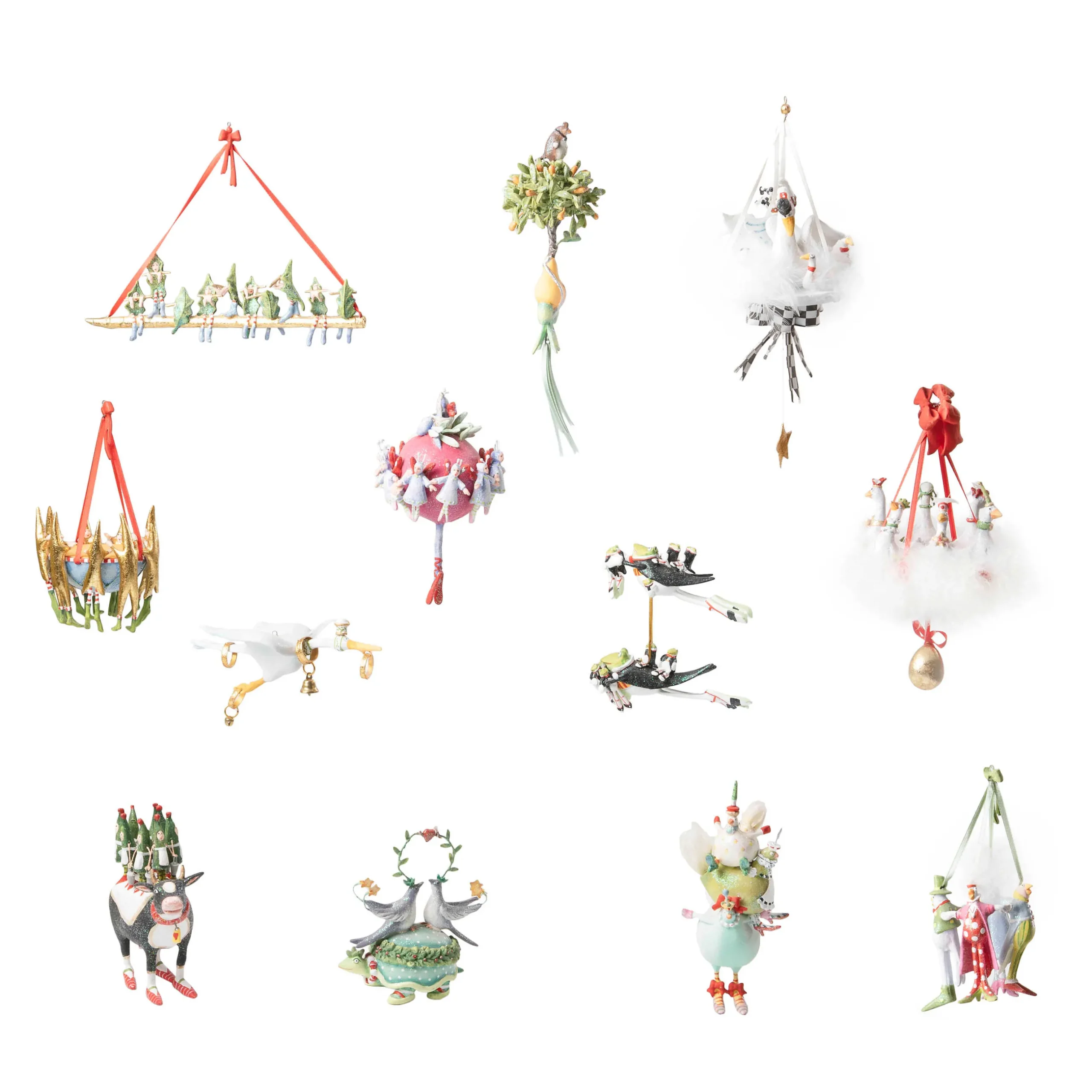 Holiday|MacKenzie-Childs Patience Brewster 12 Days Ornament Set