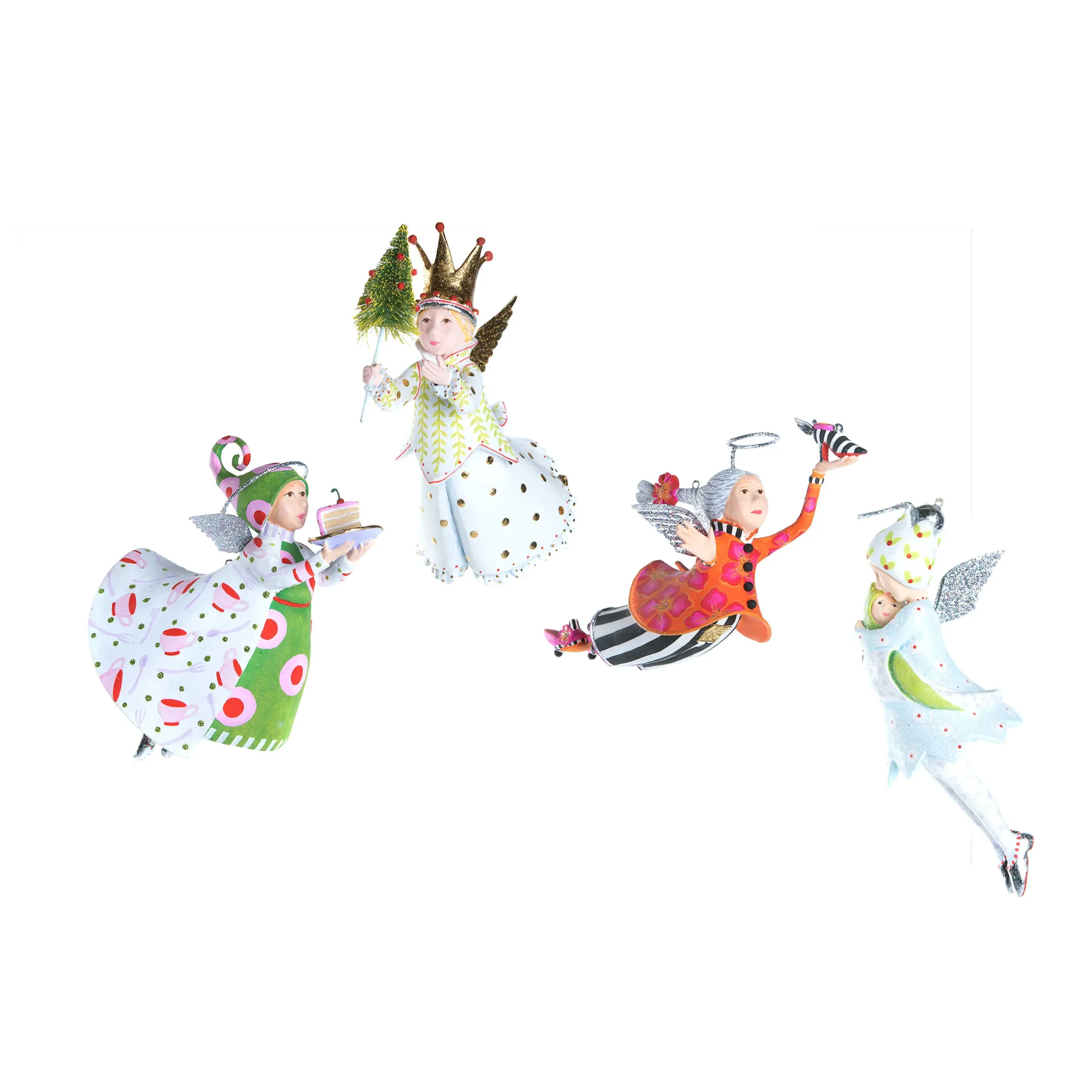 Holiday|MacKenzie-Childs Patience Brewster Angel Ornament Set-A