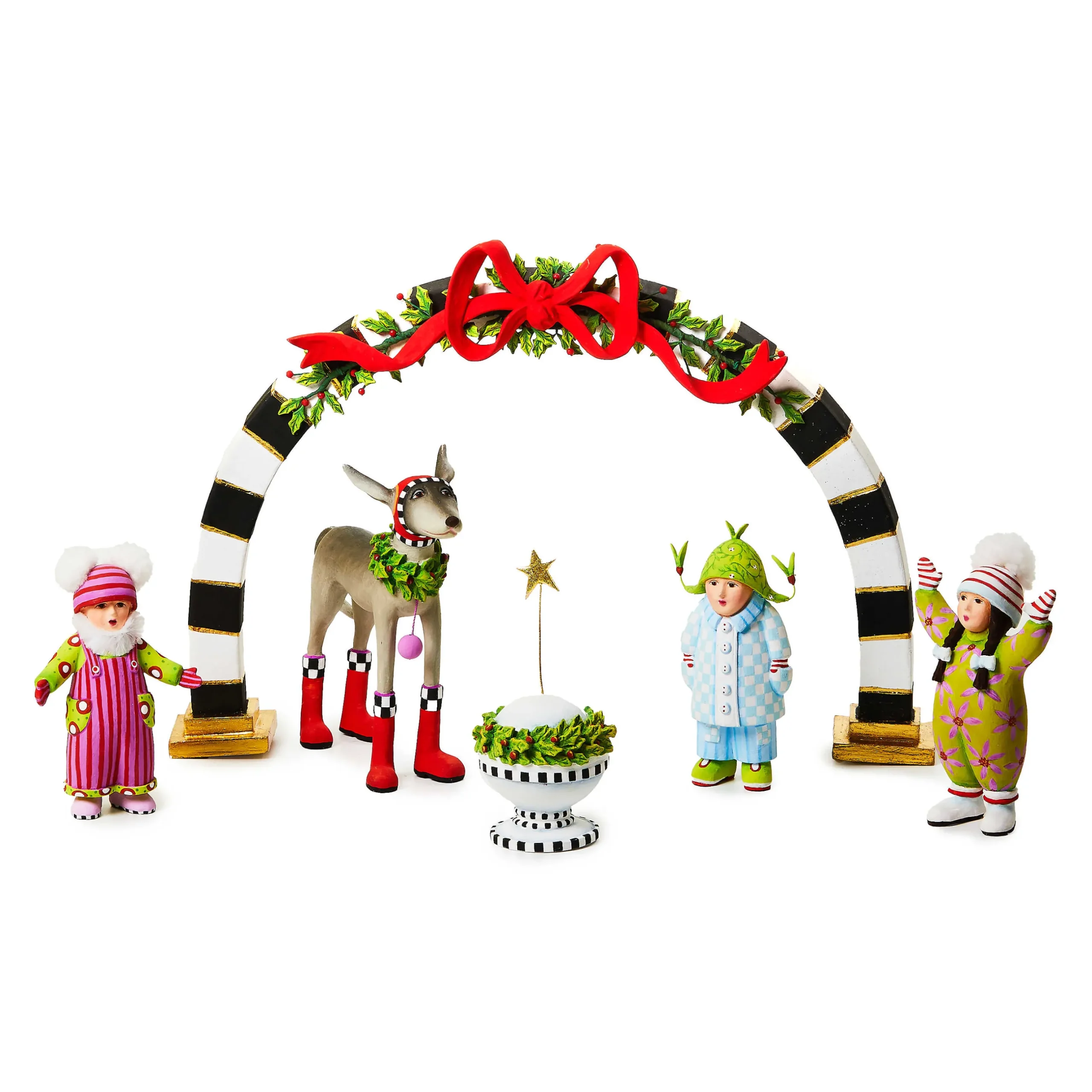 Holiday|Decor Sets|MacKenzie-Childs Patience Brewster Carolers 6-Piece Introductory Set
