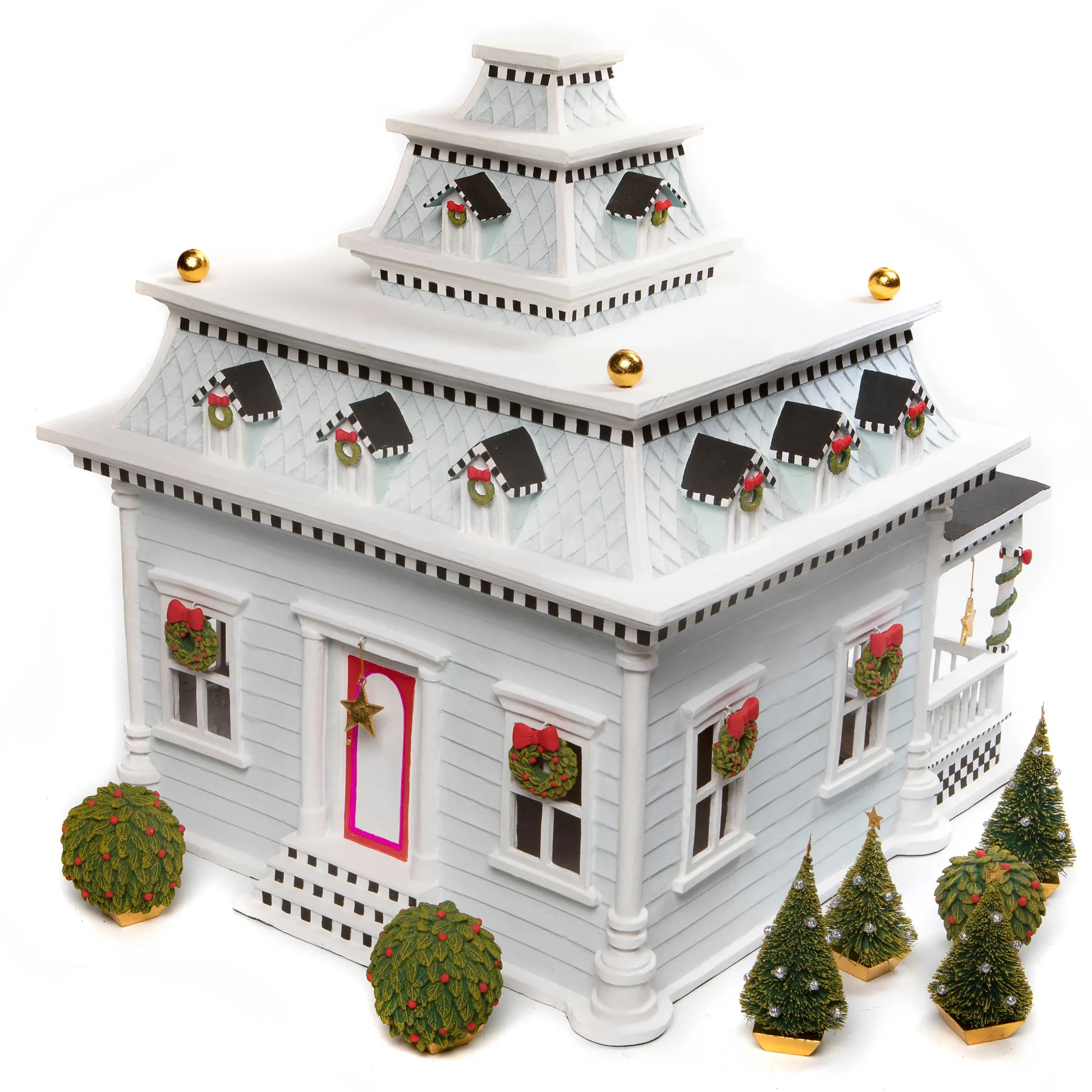 Holiday|Room Accents|MacKenzie-Childs Patience Brewster Caroler House Display