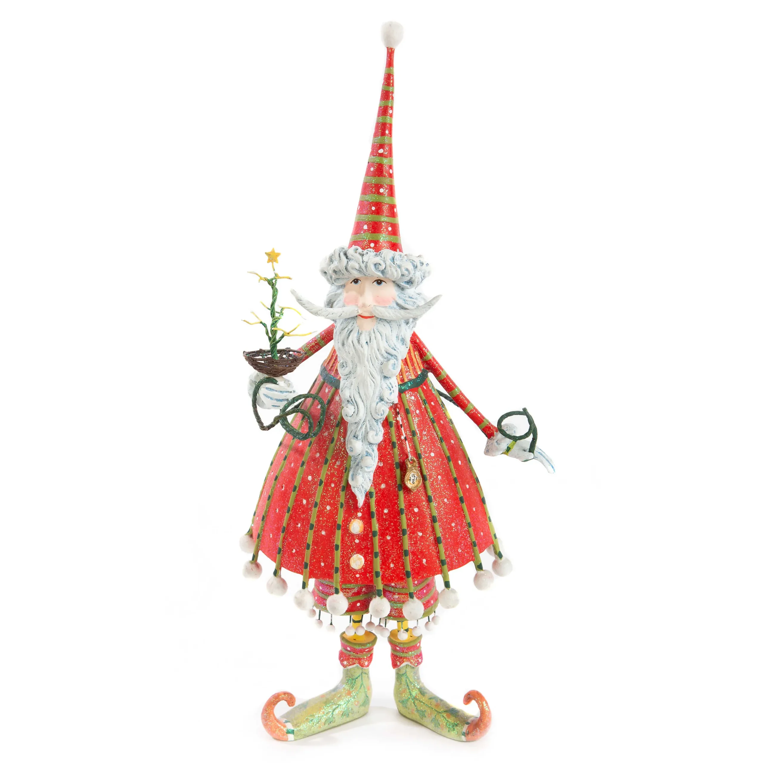 Holiday|Room Accents|MacKenzie-Childs Patience Brewster Dash Away Dashing Santa Figure