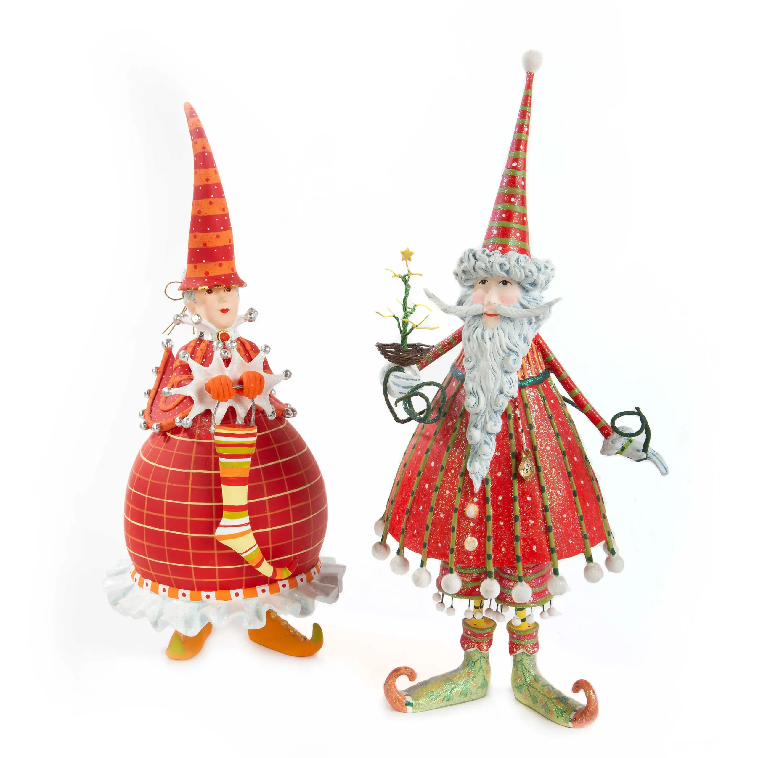 Holiday|Room Accents|MacKenzie-Childs Patience Brewster Dash Away Dashing Santa Figure