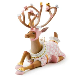Holiday|Room Accents|MacKenzie-Childs Patience Brewster Dash Away Sitting Cupid Reindeer Figure