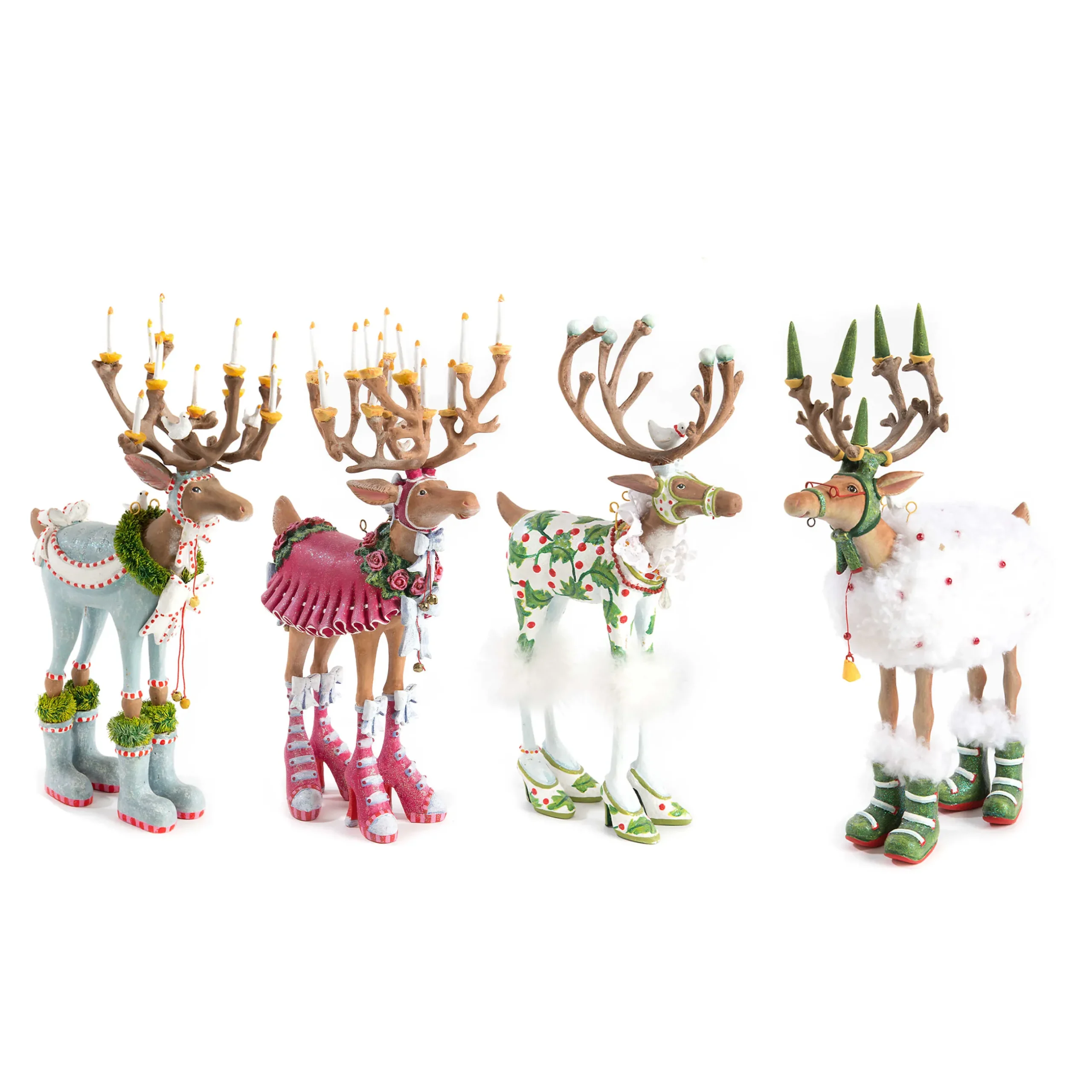 Holiday|Room Accents|MacKenzie-Childs Patience Brewster Dash Away Reindeer Figure Set