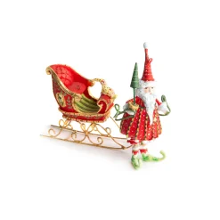 Holiday|MacKenzie-Childs Patience Brewster Dash Away Santa Mini Ornaments Set