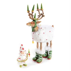 Holiday|Room Accents|MacKenzie-Childs Patience Brewster Dash Away Blitzen Reindeer Figure
