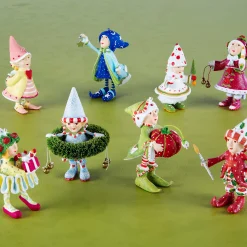 Holiday|MacKenzie-Childs Patience Brewster Dash Away Elves Mini Ornaments Set
