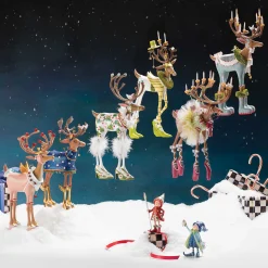 Holiday|Room Accents|MacKenzie-Childs Patience Brewster Dash Away Cupid Reindeer Figure