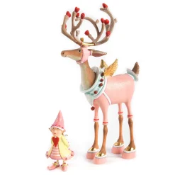 Holiday|Room Accents|MacKenzie-Childs Patience Brewster Dash Away Cupid Reindeer Figure