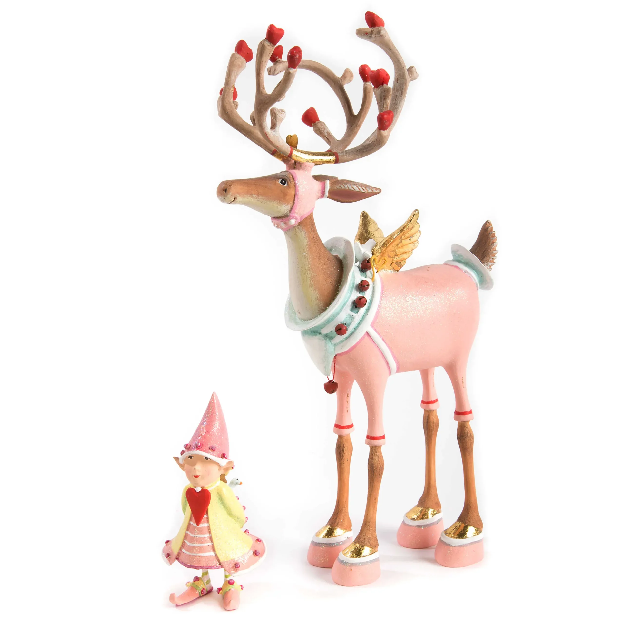 Holiday|Room Accents|MacKenzie-Childs Patience Brewster Dash Away Cupid Reindeer Figure