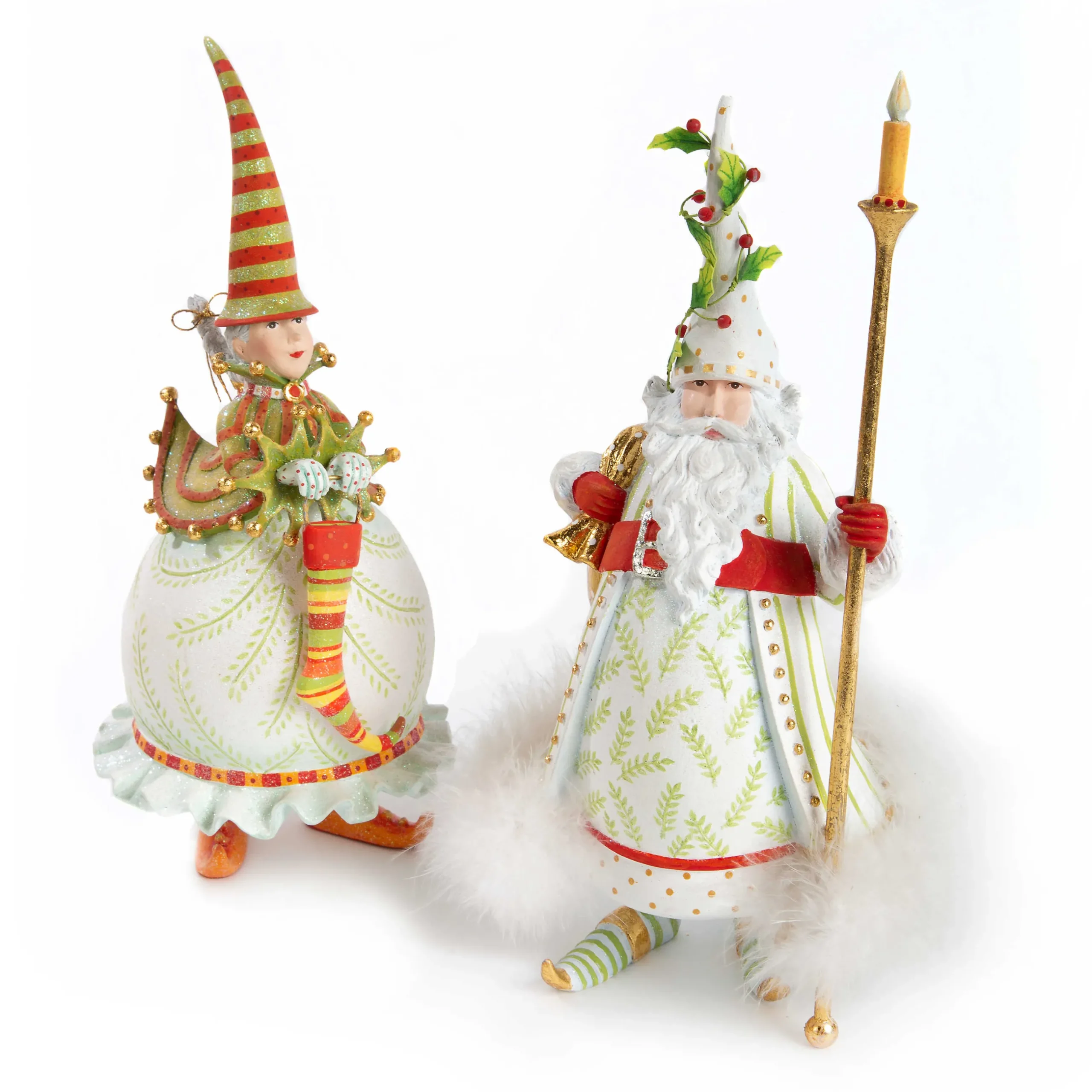Holiday|Room Accents|MacKenzie-Childs Patience Brewster Dash Away Mrs. Santa Figure