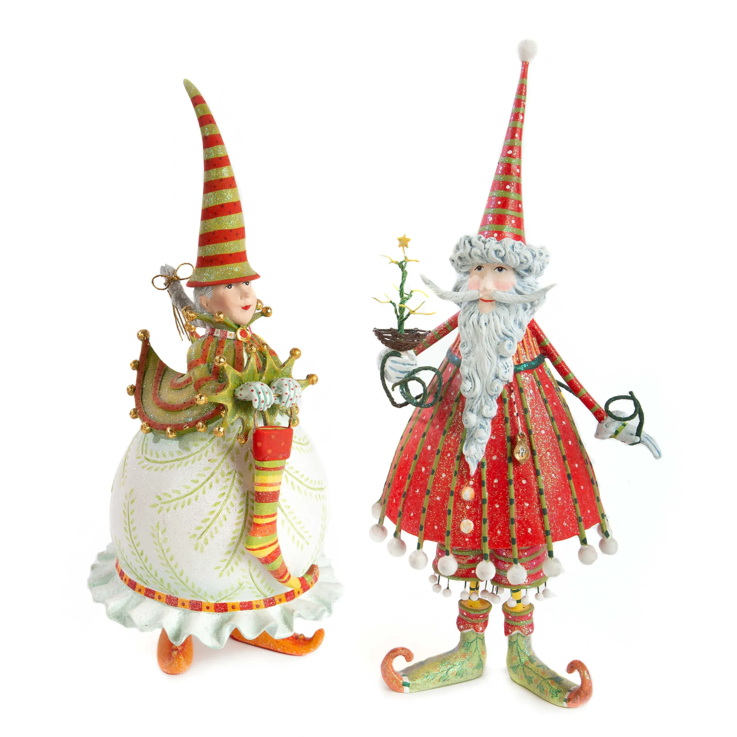 Holiday|Room Accents|MacKenzie-Childs Patience Brewster Dash Away Mrs. Santa Figure