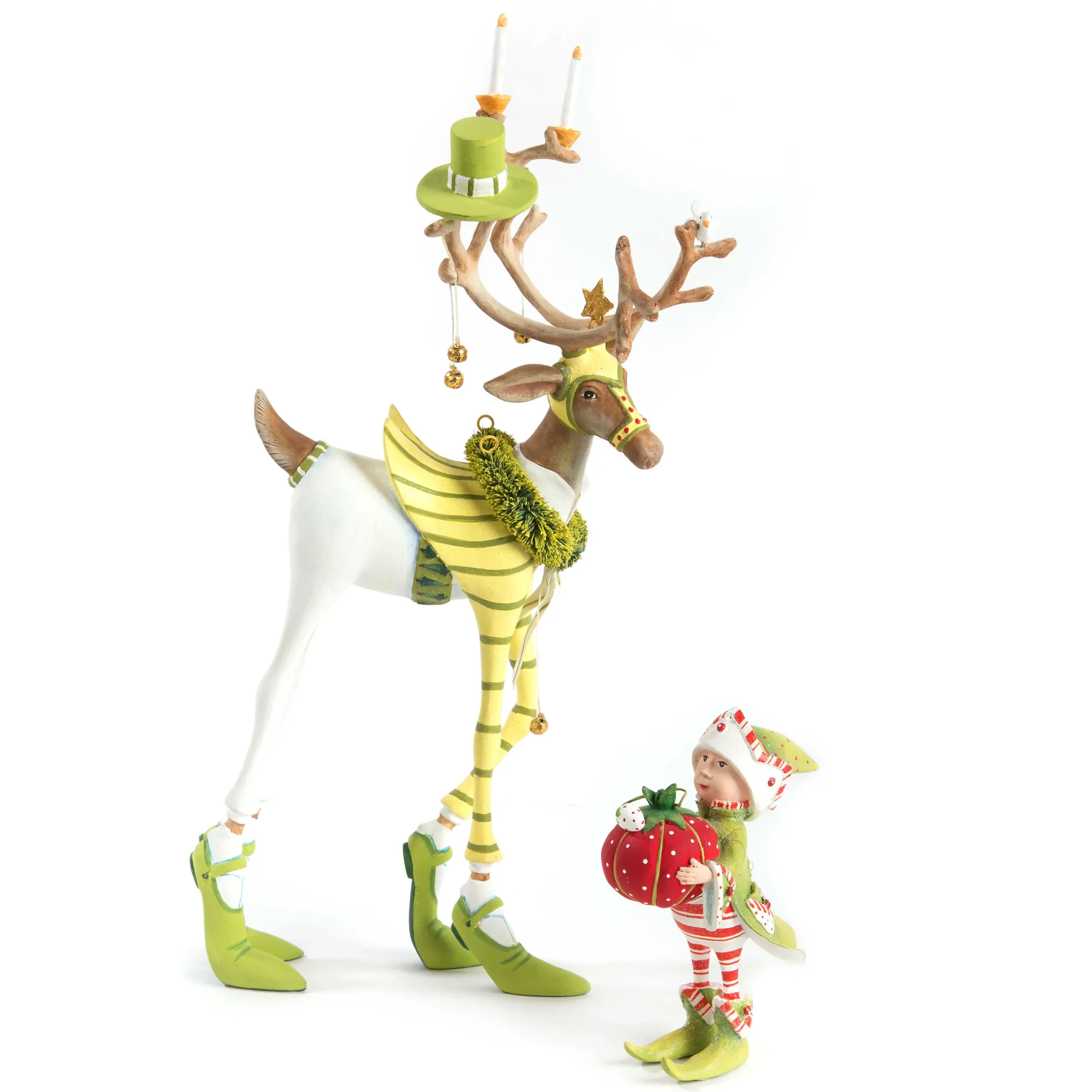 Holiday|Room Accents|MacKenzie-Childs Patience Brewster Dash Away Prancer Reindeer Figure