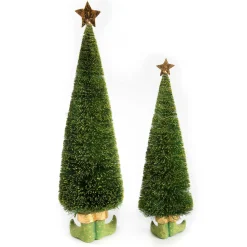 Holiday|Room Accents|MacKenzie-Childs Patience Brewster Dash Away Sisal Elf Tree Figures