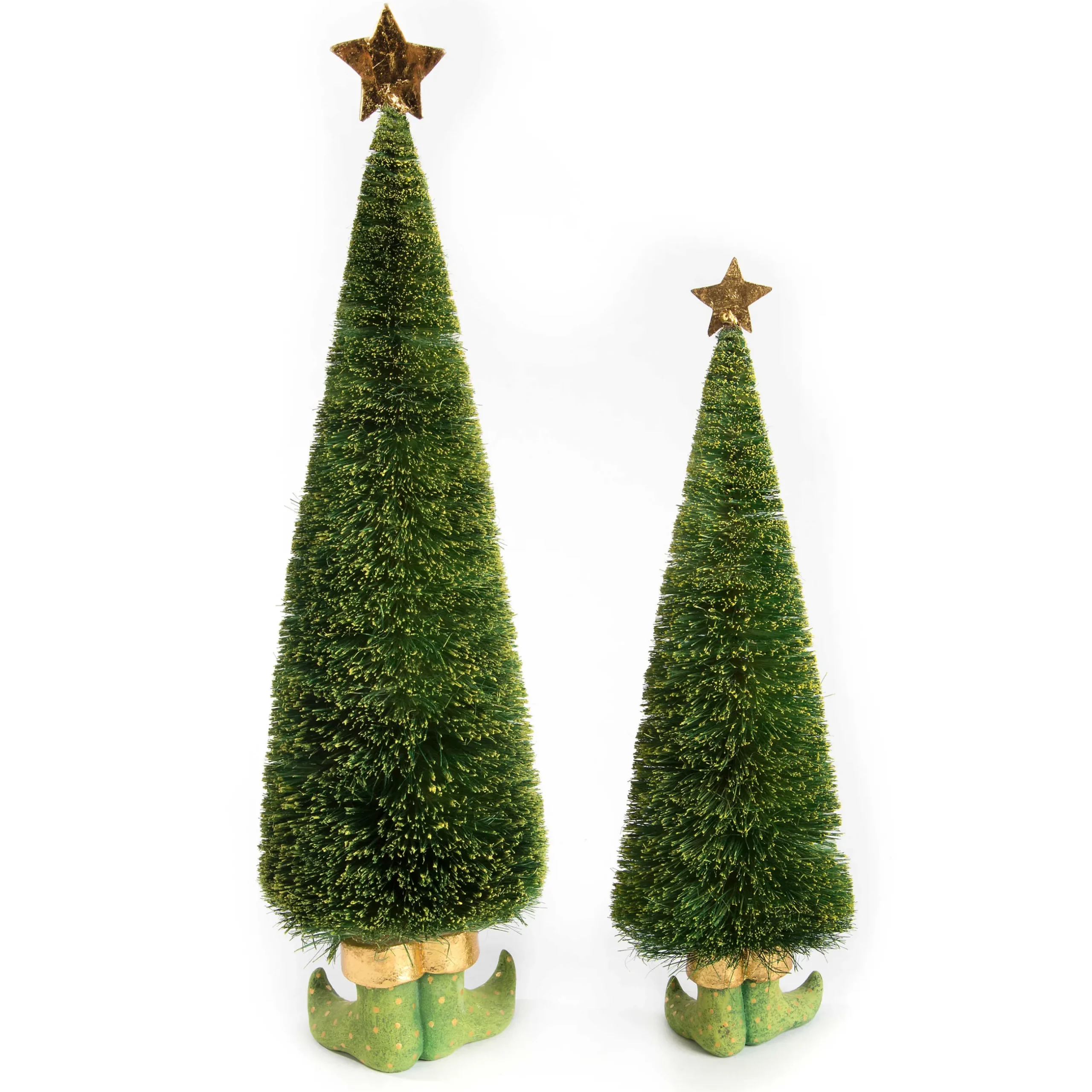 Holiday|Room Accents|MacKenzie-Childs Patience Brewster Dash Away Sisal Elf Tree Figures