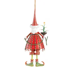 Holiday|MacKenzie-Childs Patience Brewster Dash Away Dashing Santa Ornament