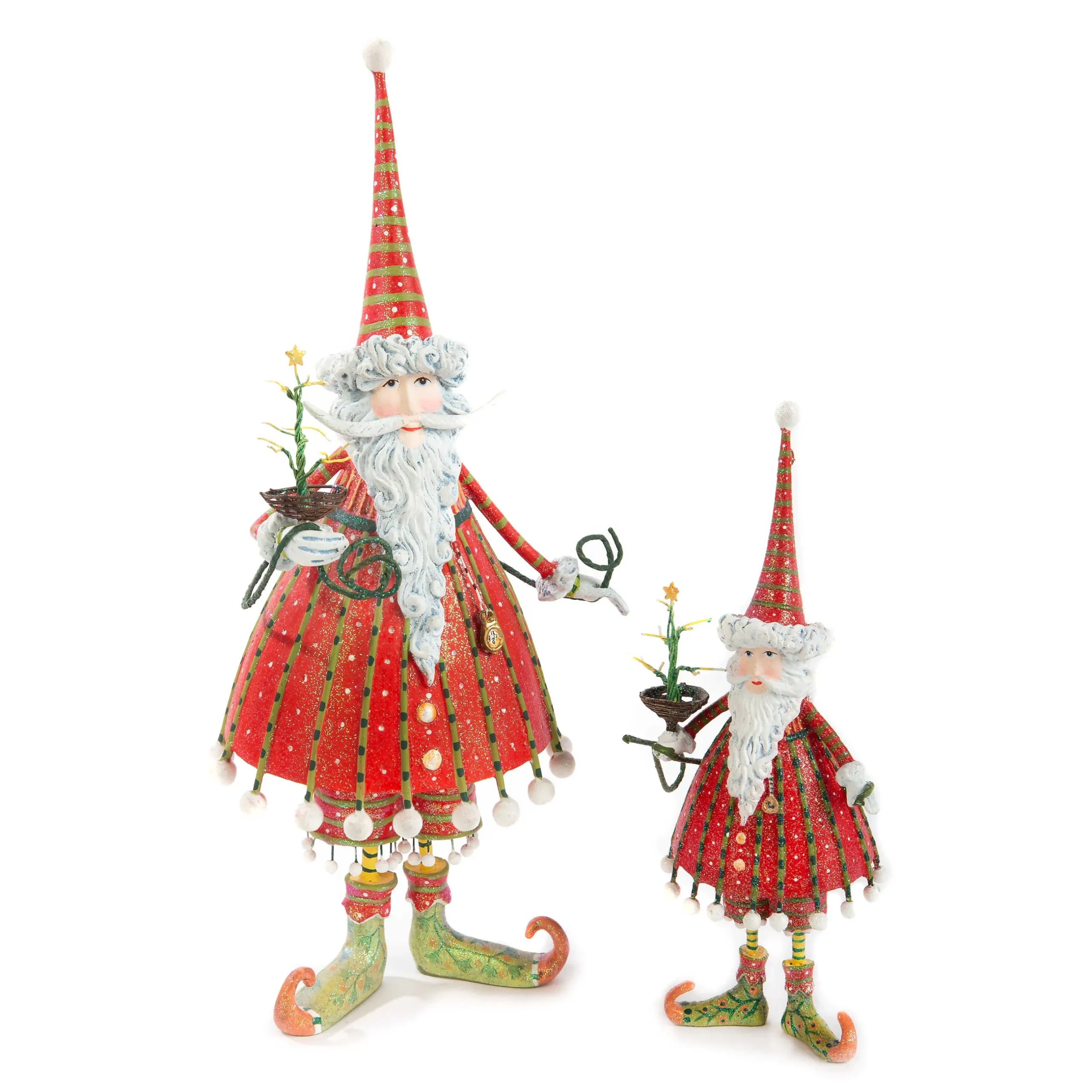 Holiday|MacKenzie-Childs Patience Brewster Dash Away Dashing Santa Ornament