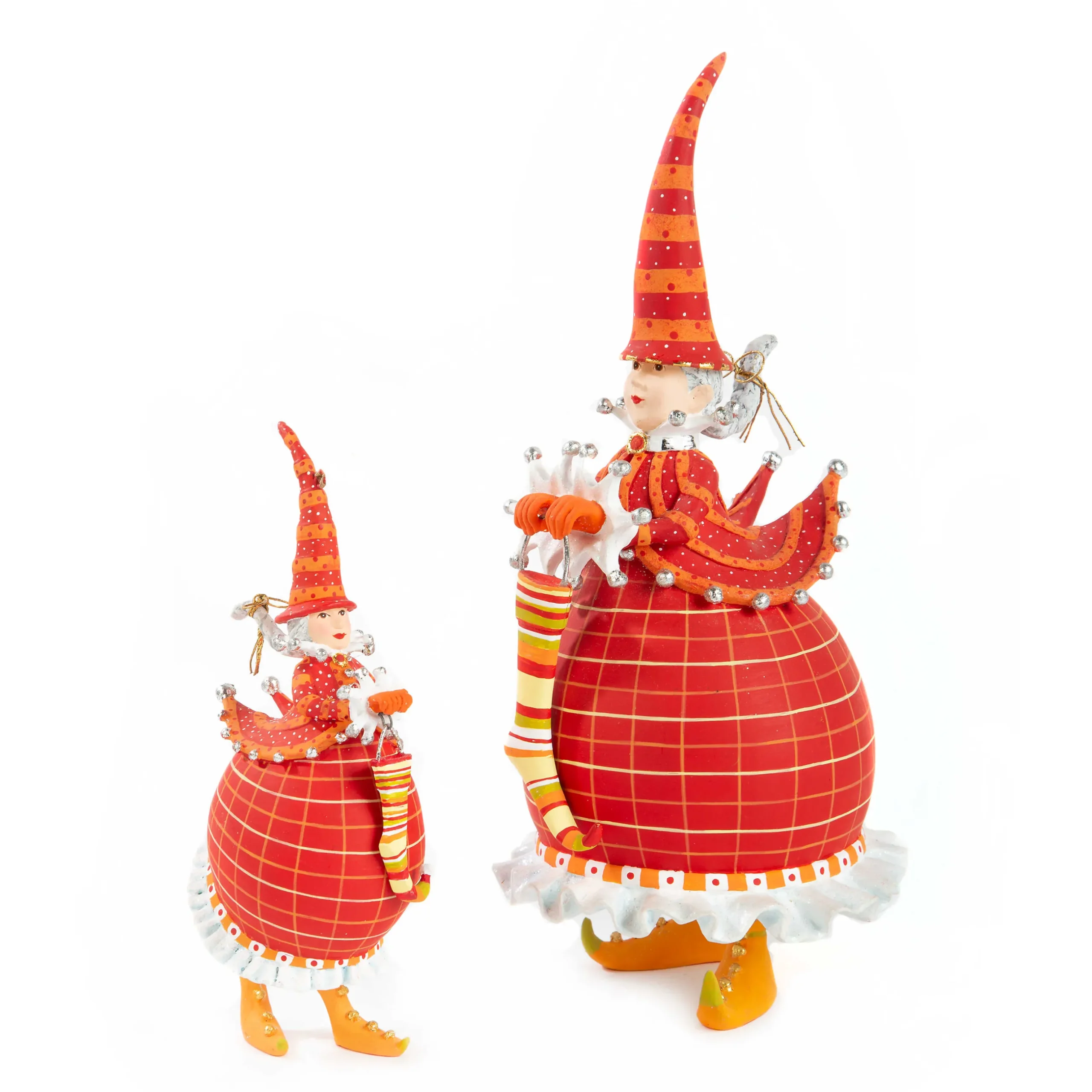 Holiday|Room Accents|MacKenzie-Childs Patience Brewster Dash Away Red Mrs. Santa Figure