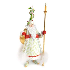 Holiday|Room Accents|MacKenzie-Childs Patience Brewster Dash Away Candlelight Santa Figure