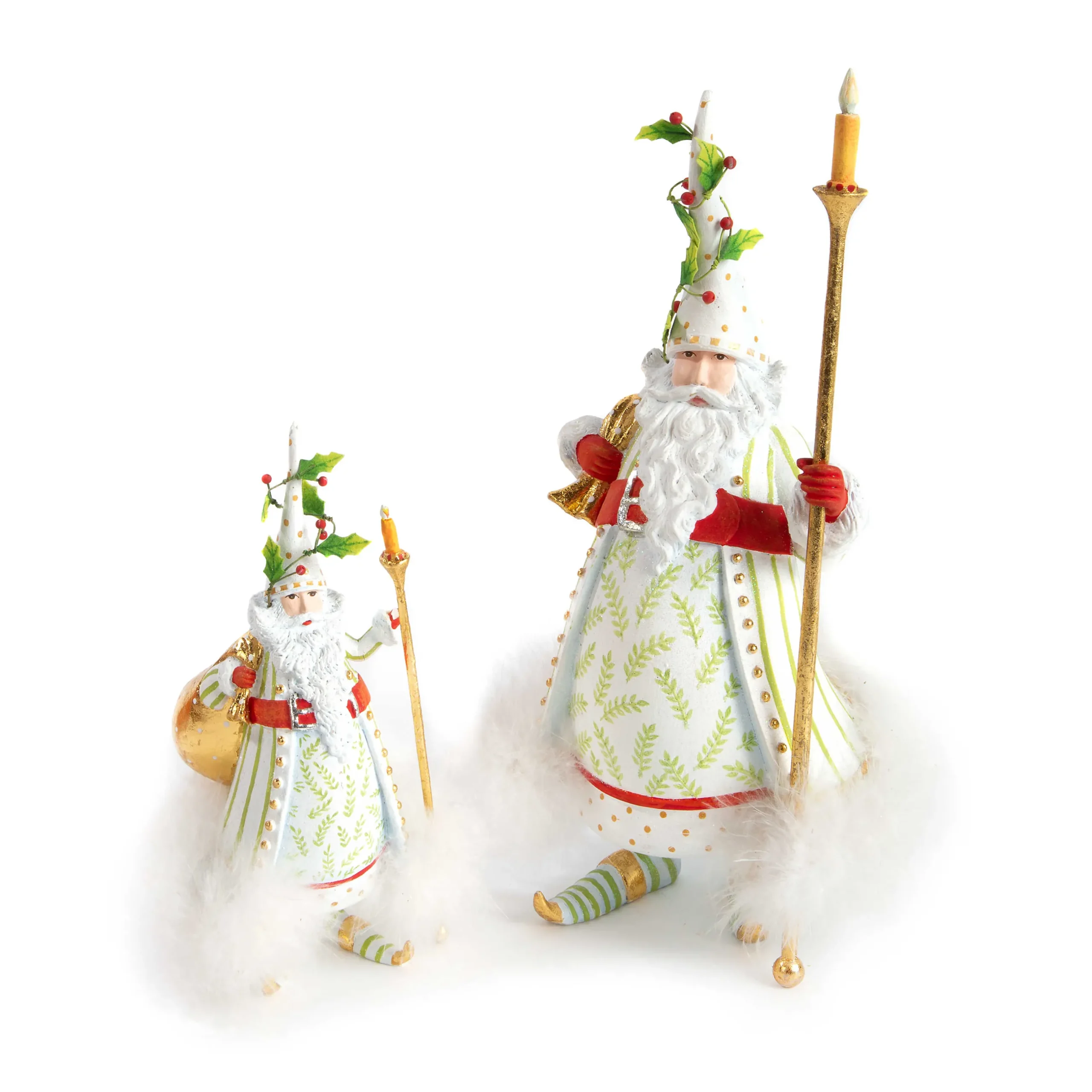 Holiday|Room Accents|MacKenzie-Childs Patience Brewster Dash Away Candlelight Santa Figure