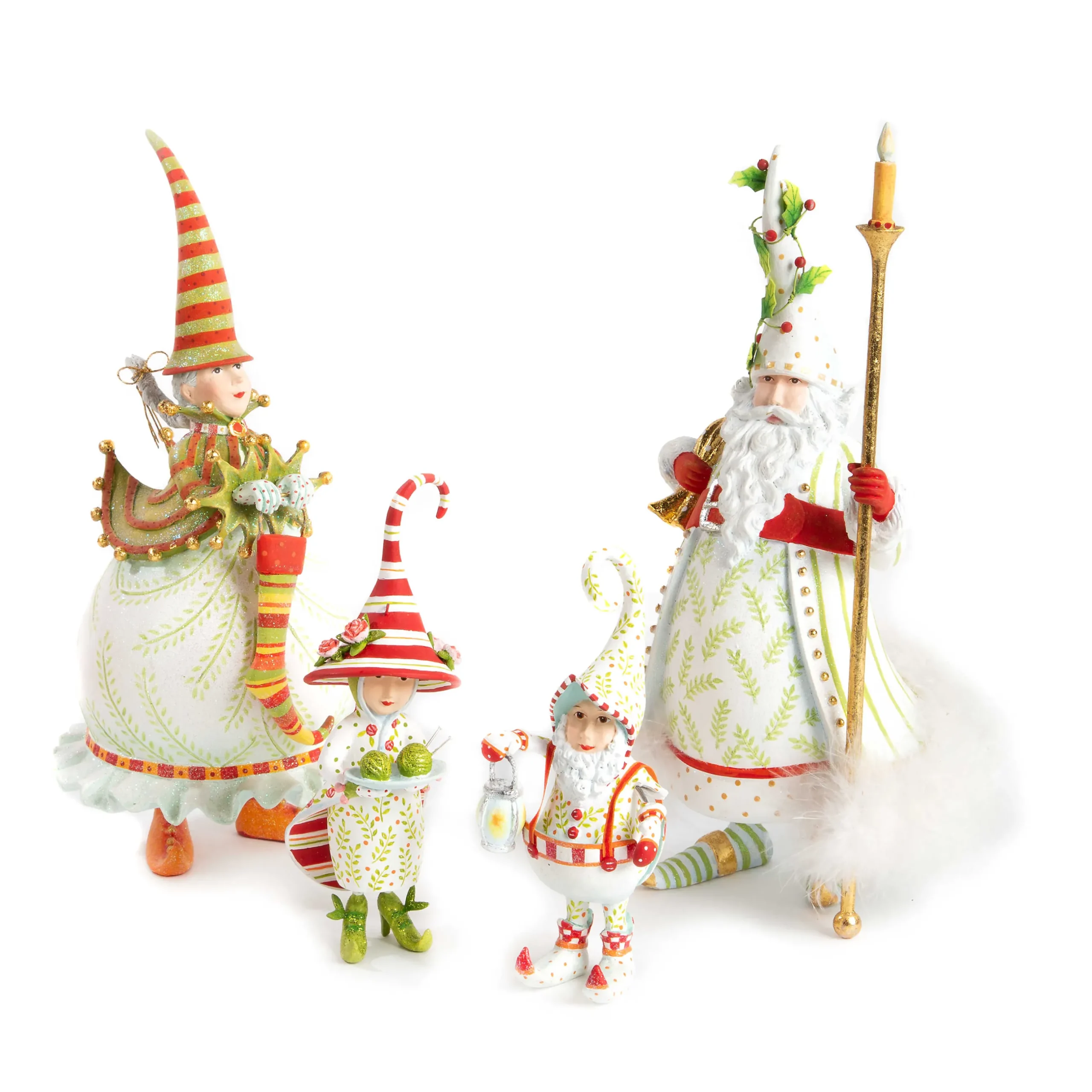 Holiday|Room Accents|MacKenzie-Childs Patience Brewster Dash Away Candlelight Santa Figure