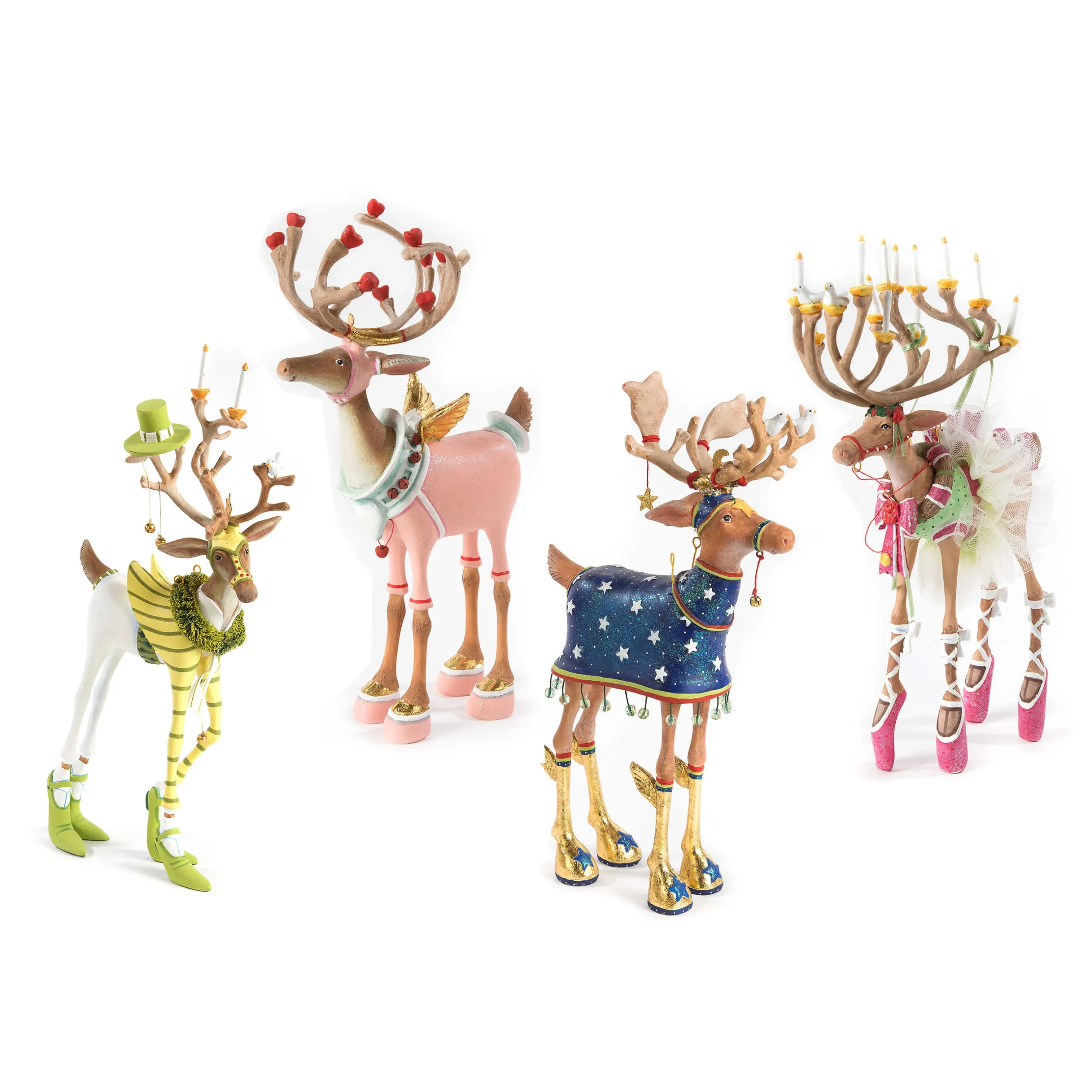 Holiday|Room Accents|MacKenzie-Childs Patience Brewster Dash Away Reindeer Figure Set-B