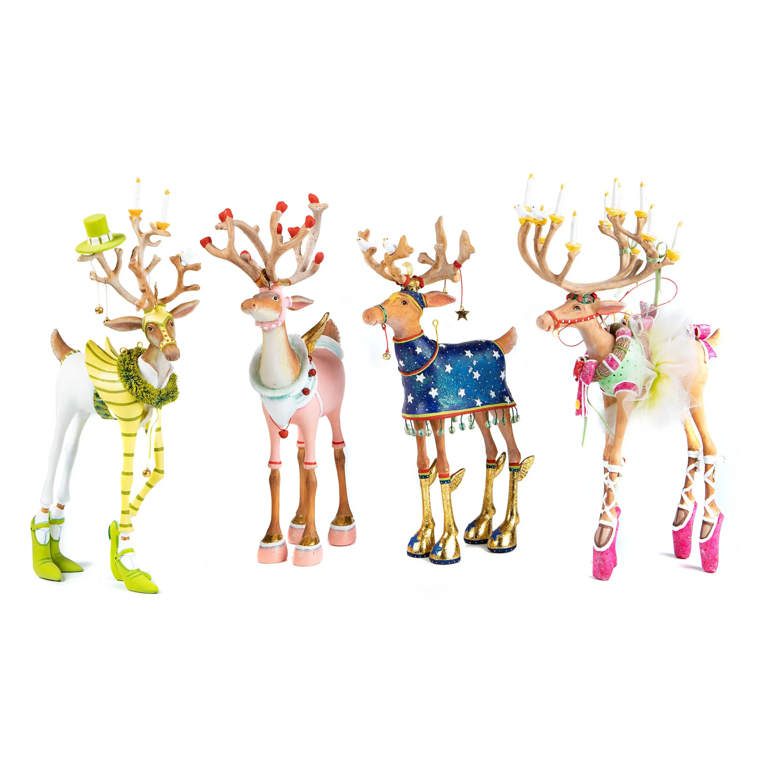 Holiday|Room Accents|MacKenzie-Childs Patience Brewster Dash Away Reindeer Figure Set-B