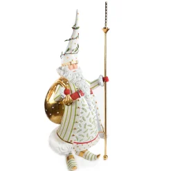 Holiday|Room Accents|MacKenzie-Childs Patience Brewster Dash Away Candlelight Santa Display Figure