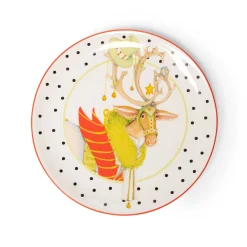 Holiday|Dinnerware & Flatware|MacKenzie-Childs Patience Brewster Dash Away Dessert Plates, Set of 4