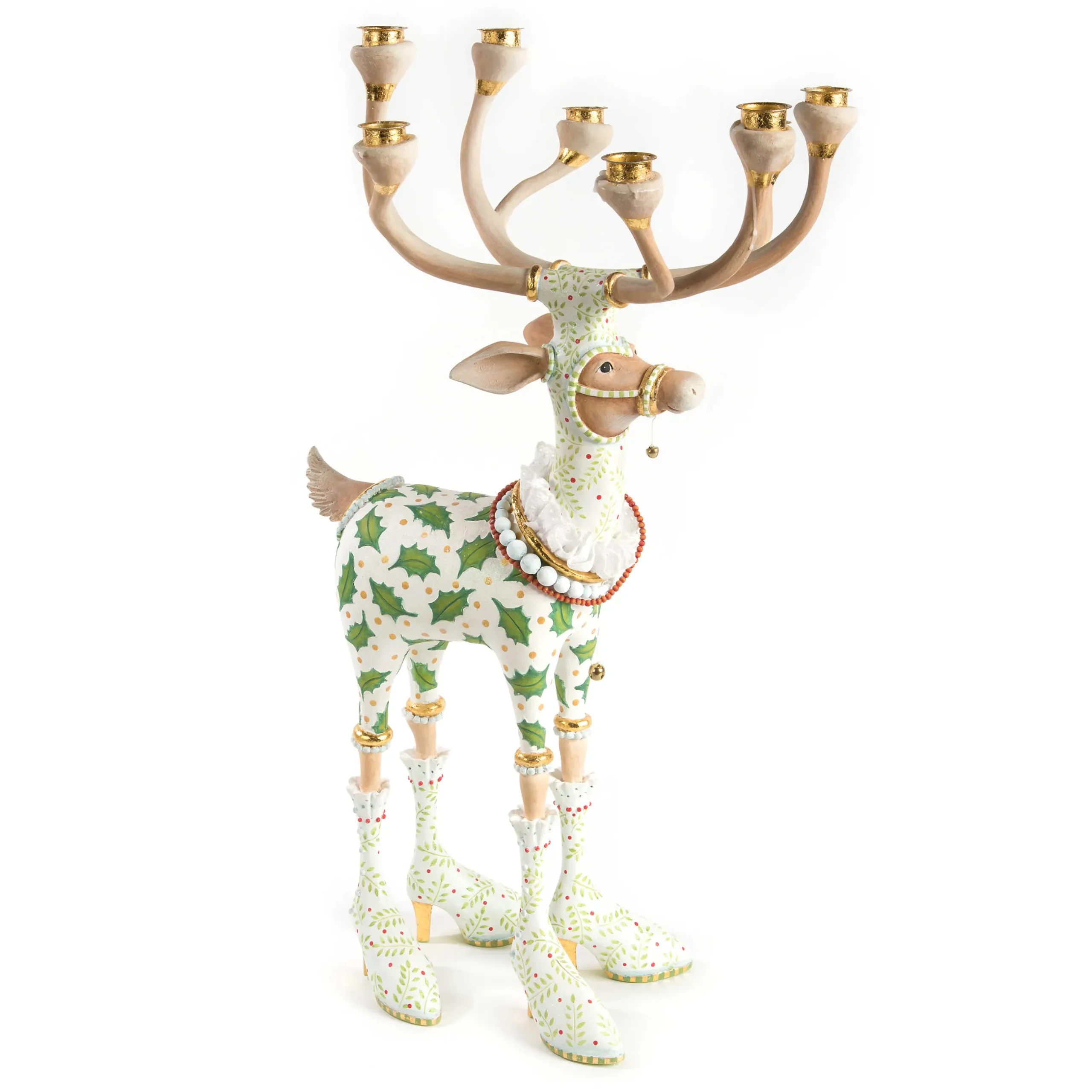 Holiday|Candles & Fragrances|MacKenzie-Childs Patience Brewster Dash Away Vixen Reindeer Candelabra